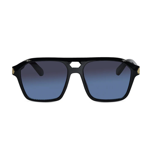 Stylish Bold Rectangular Black Sunglasses