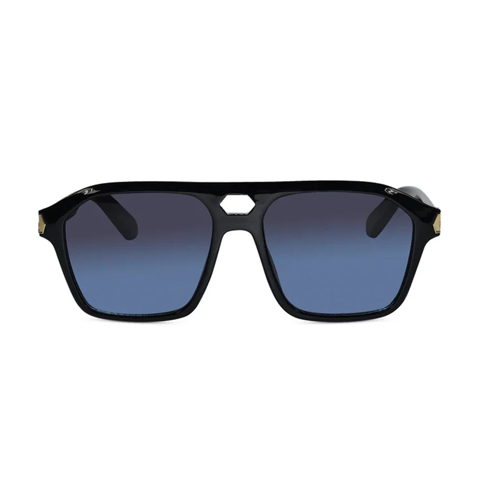 Stylish Matt Blue Rectangular Sunglasses For Men