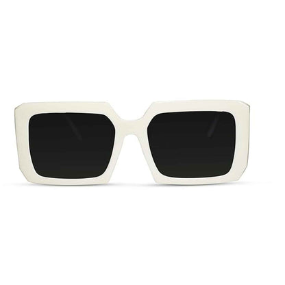 White Designer  Rectangular Sunglasses For Women