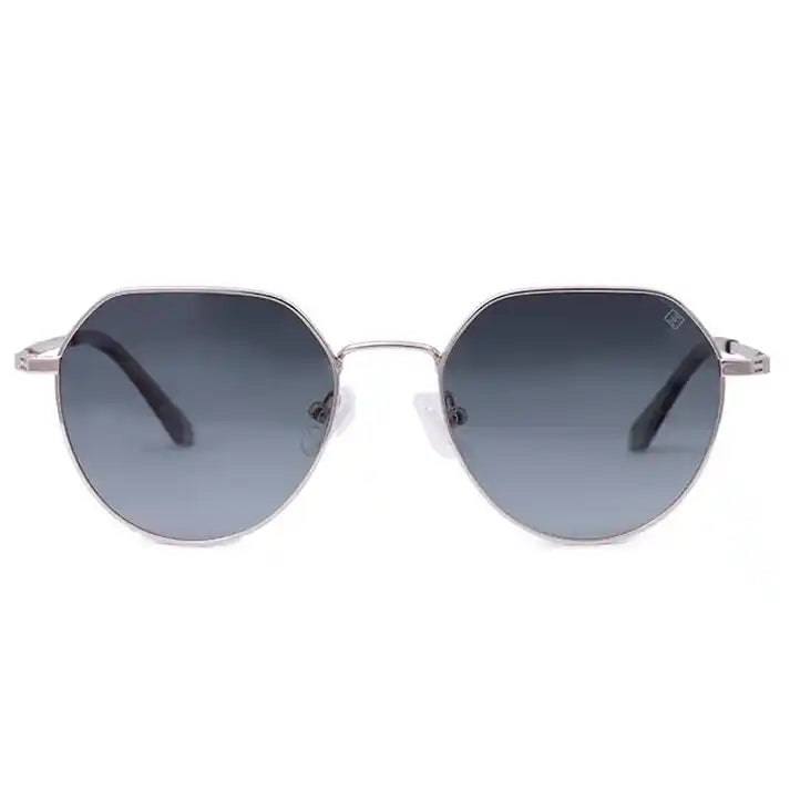 Sliver- Purple Hexagonal sunglass  For Men & Women