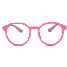Hexagonal Shape Pink Color Eyeglasses For Kids