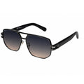 Luxury Black Rectangular Sunglasses for Men LKS2708-GRY