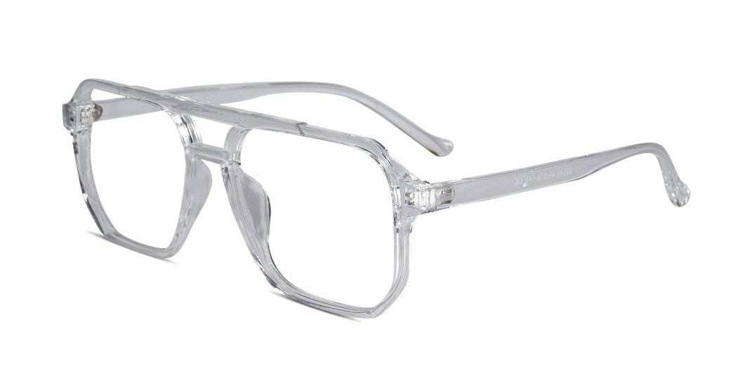 Transparent Marshal Hexagonal Full Rim Eyeglasses