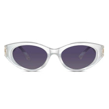 Zenith | Polarised Designer White Cateye Sunglasses for Women