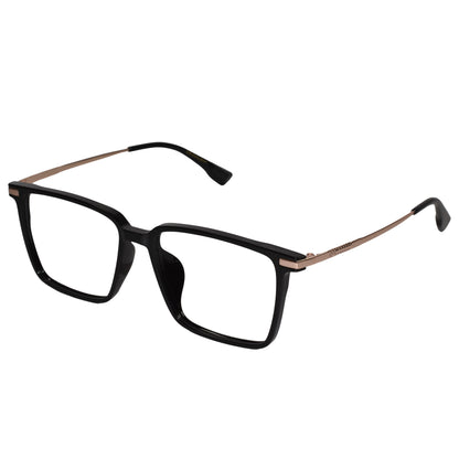 Rectangular Black-Gold eyeglasses For Men