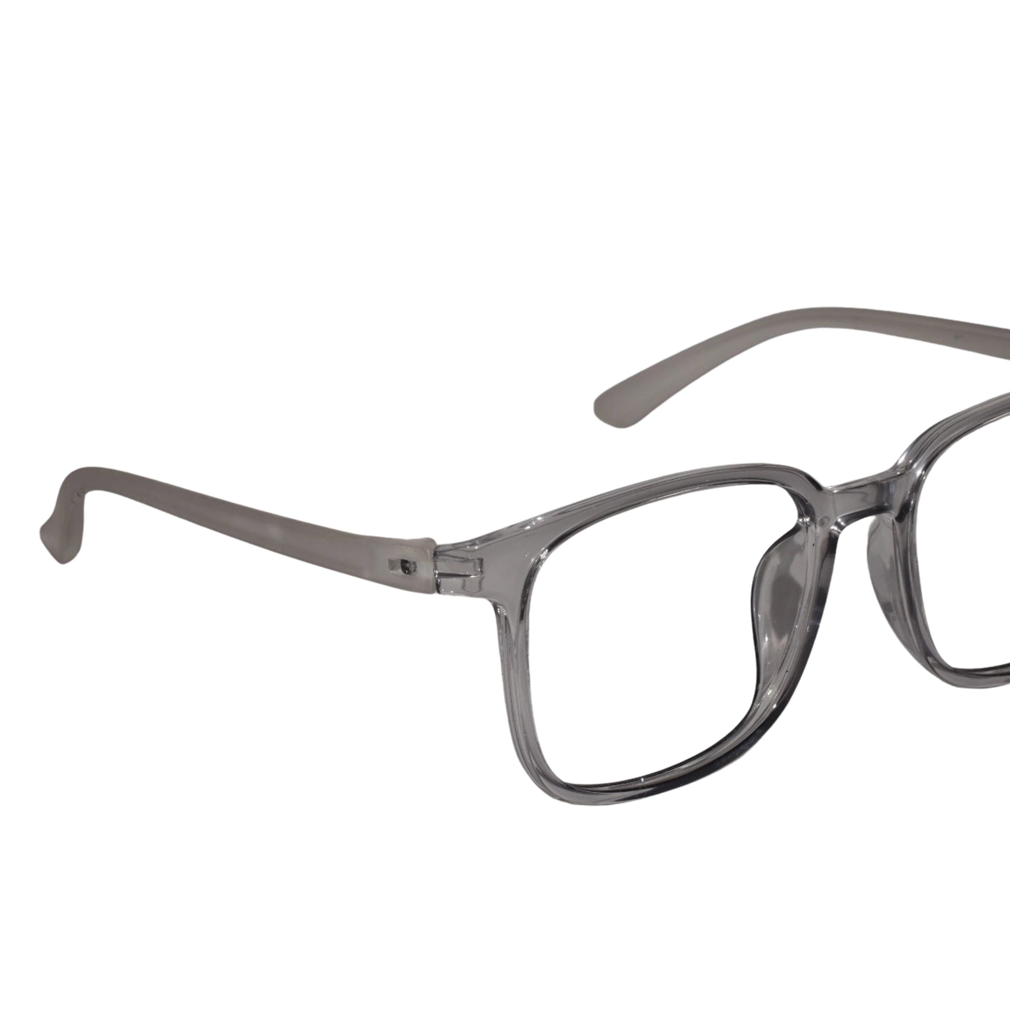 Crystal Grey Full Rim Rectangle Eyeglasses For Men & Women LKE7130-GRY