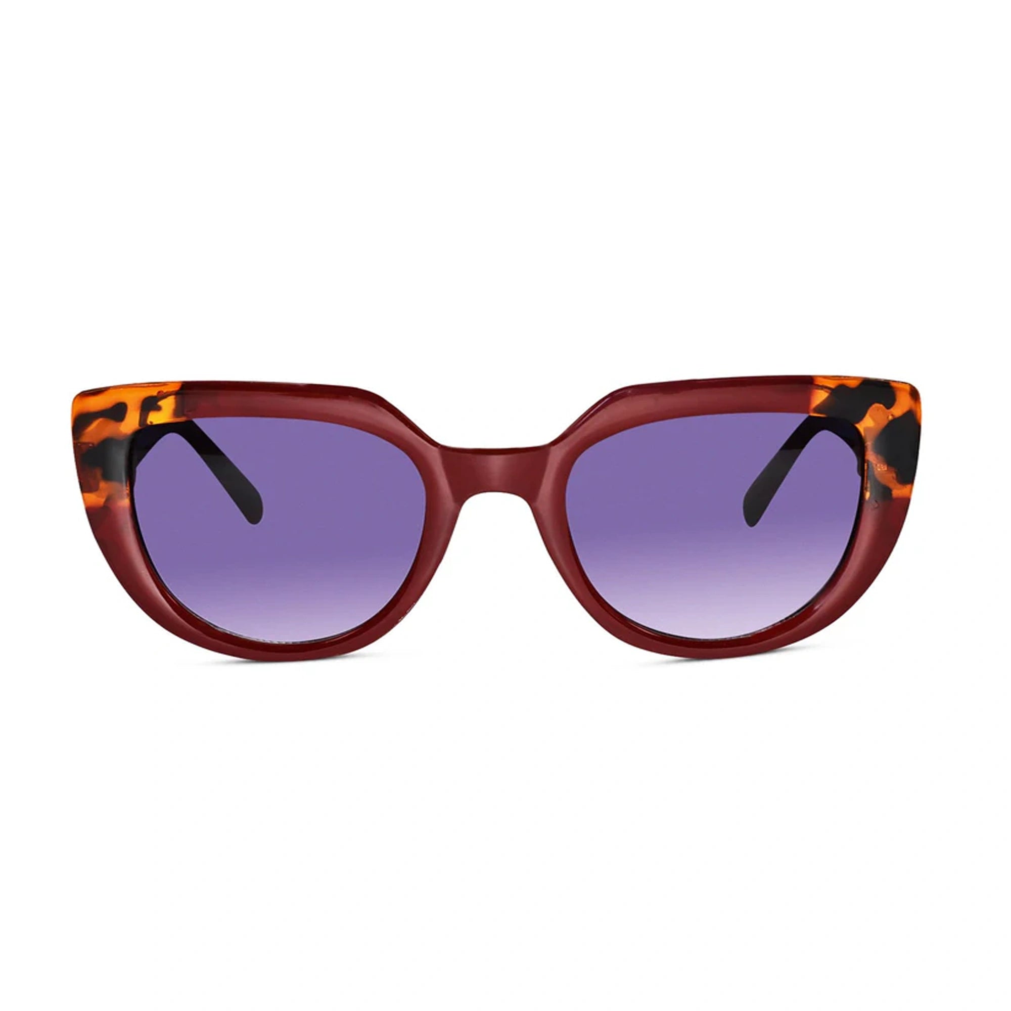 Cat Eye Wine Red Sunglasses for women