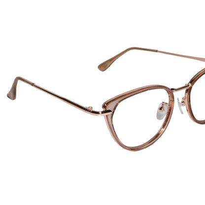 Gold Cat-Eye Eyeglasses For Women