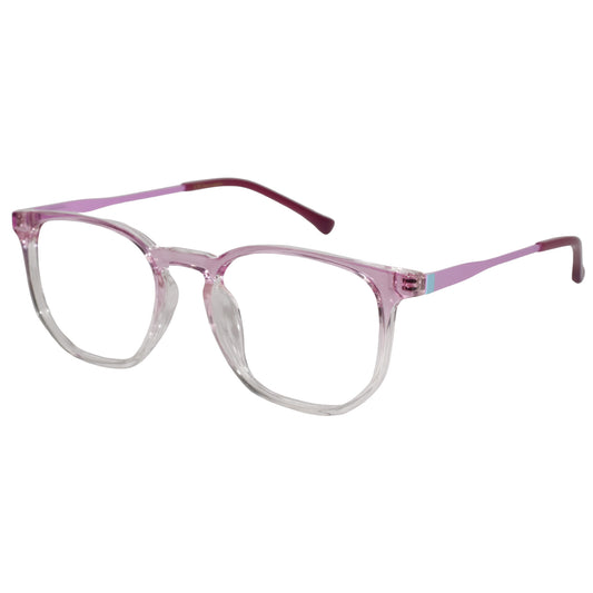 Dual-Tone Square Eyeglasses For Women