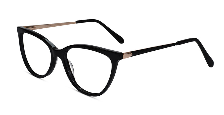 black cateye eyeglass for women