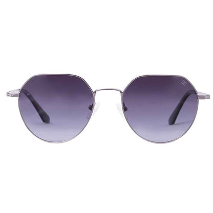 Luxury Sliver-Black Hexagonal sunglass For Men & Women