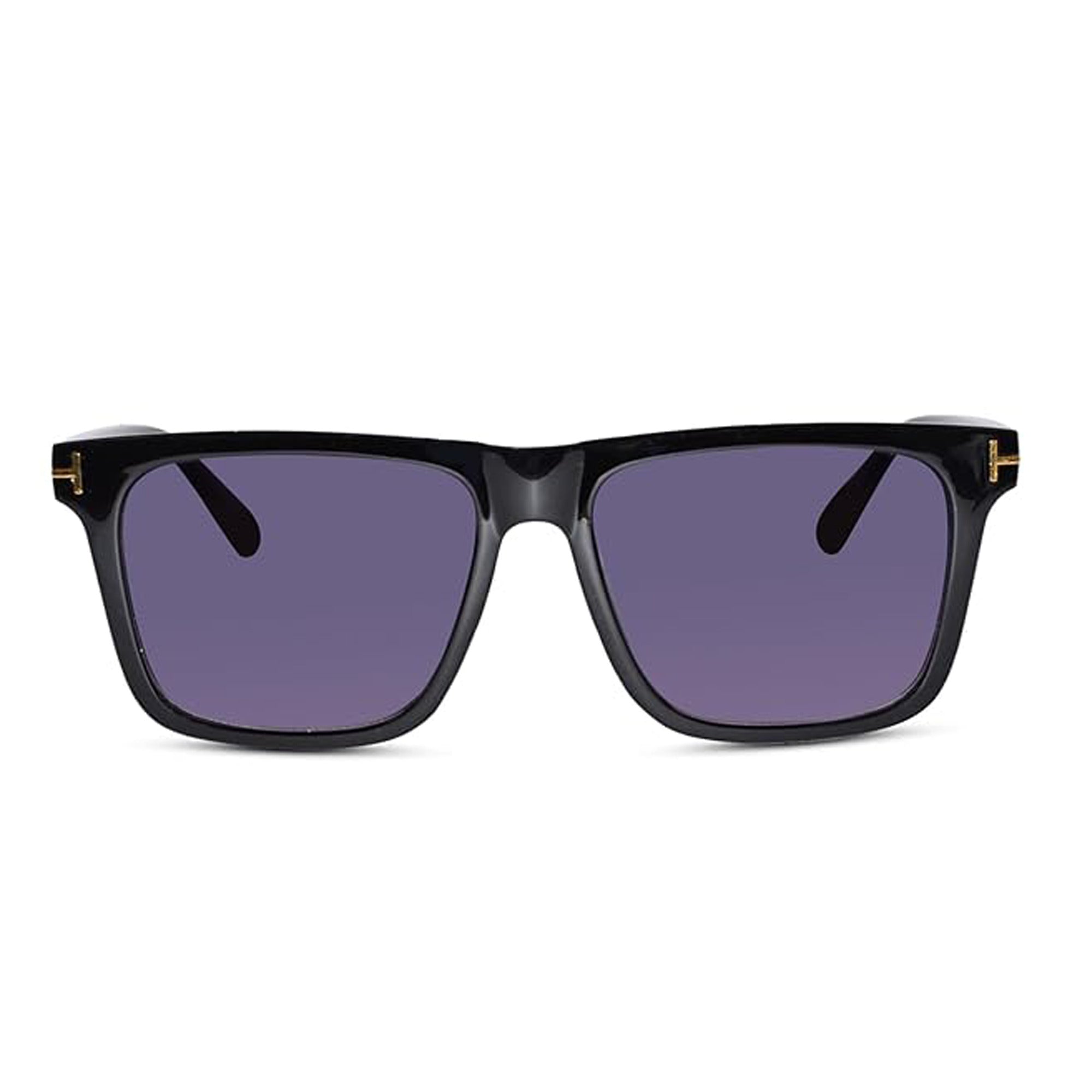 Classic Square UV Protected Sunglasses For Men LKSA12-BLK