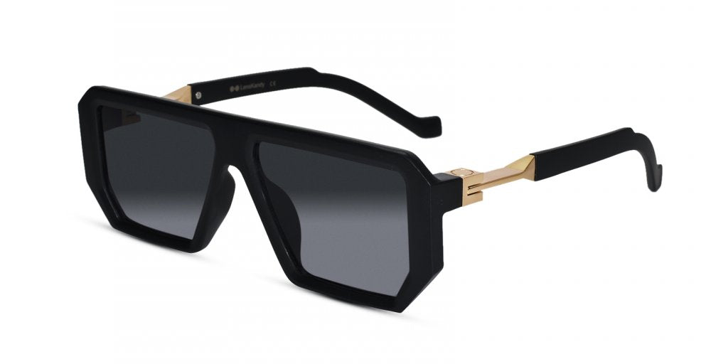 Designer Retro Black Sunglasses