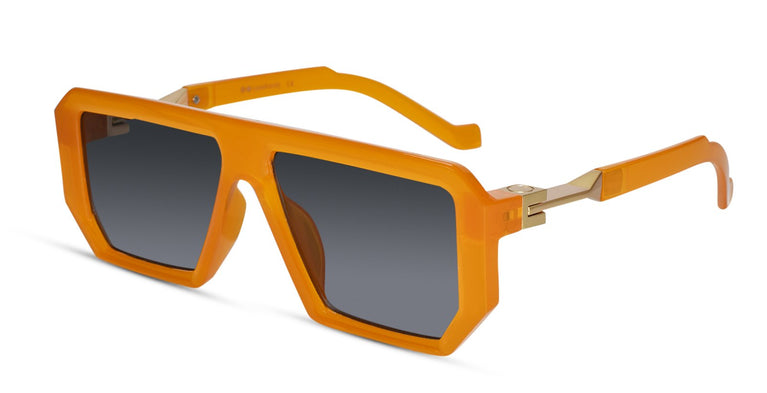 Retro Designer Orange Sunglasses