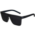 Grey Polarised Rectangular Sunglasses For Men LKS8259-BLK