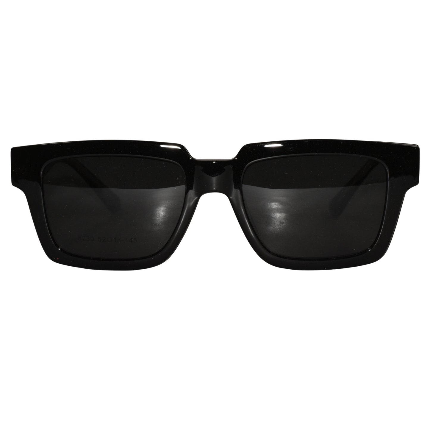 Black Clip On Rectangular Eyeglasses Men & Women