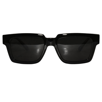 Black Clip On Rectangular Eyeglasses Men & Women