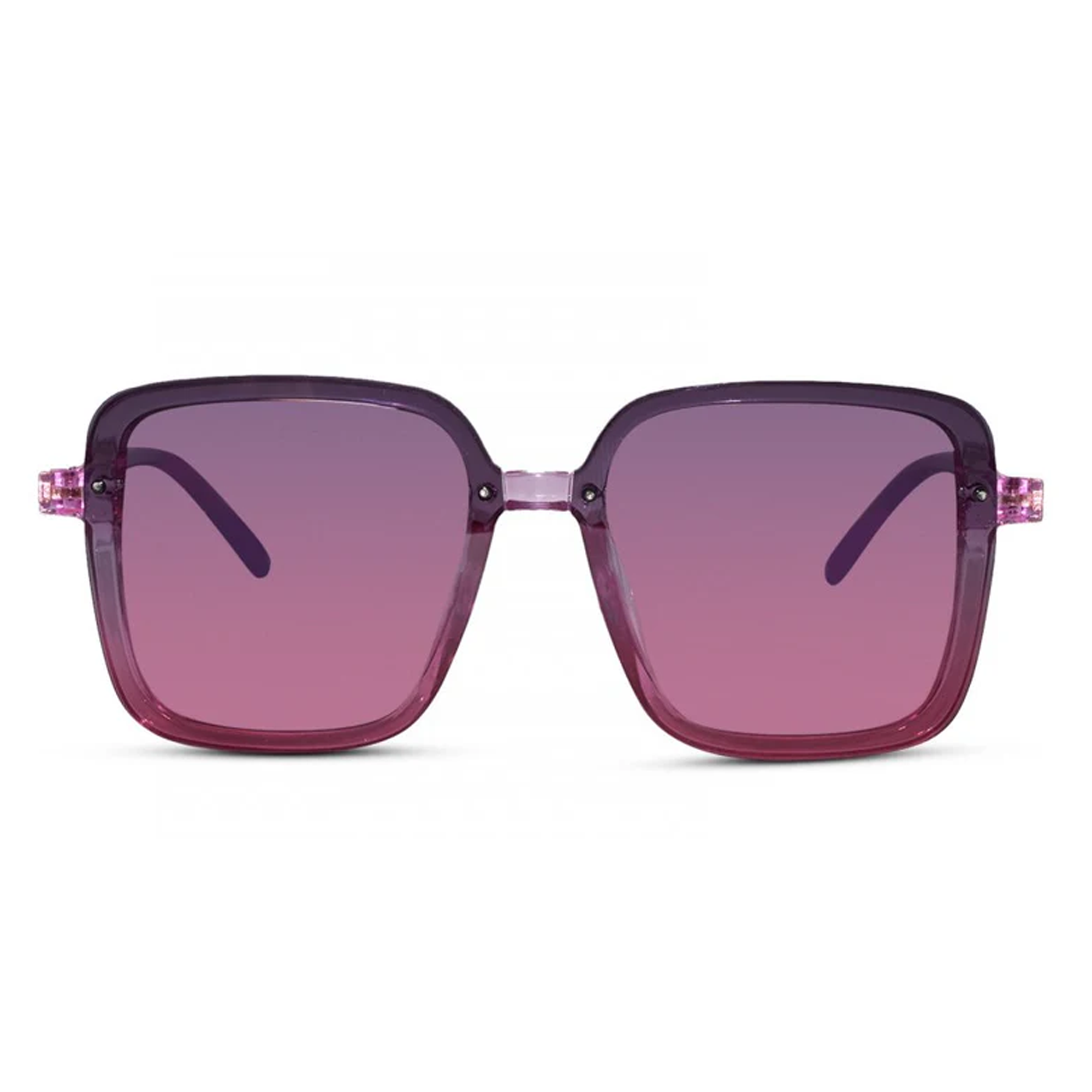 Crystal Purple Oversize Girls Sunglasses