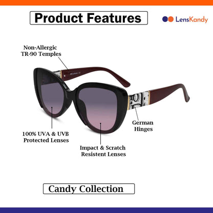 Red Cat eye Sunglasses For Women