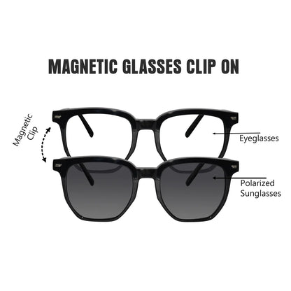Transparent  Clip on Eye glasses for men & women
