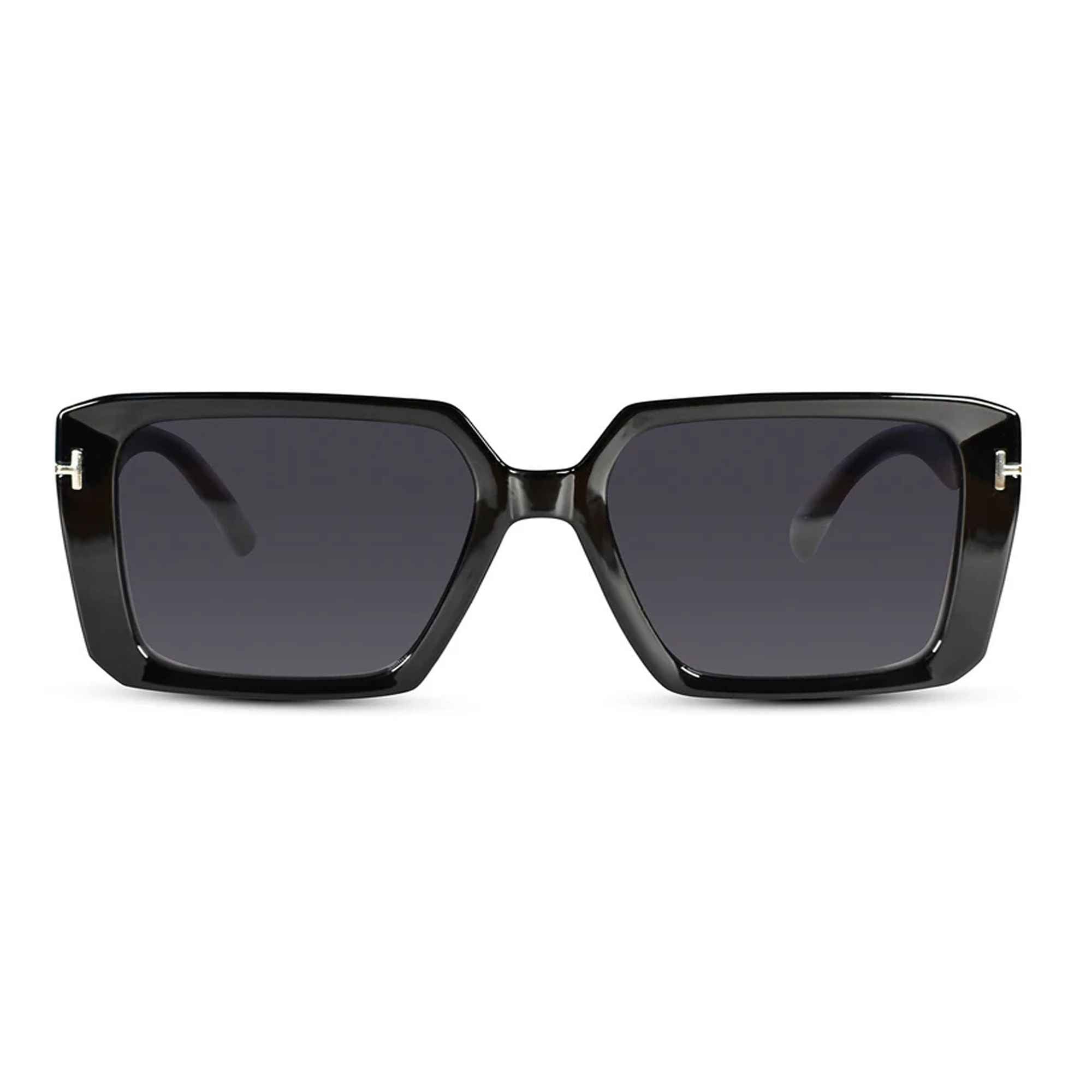 Black Bold Full Rim Square UV Protected Sunglasses