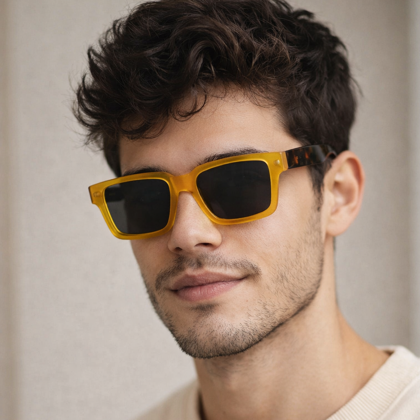 Clip On Rectangular Animal Print Eyeglasses For Men & Women