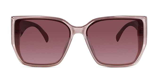 Bold Brown Designer Square Sunglasses
