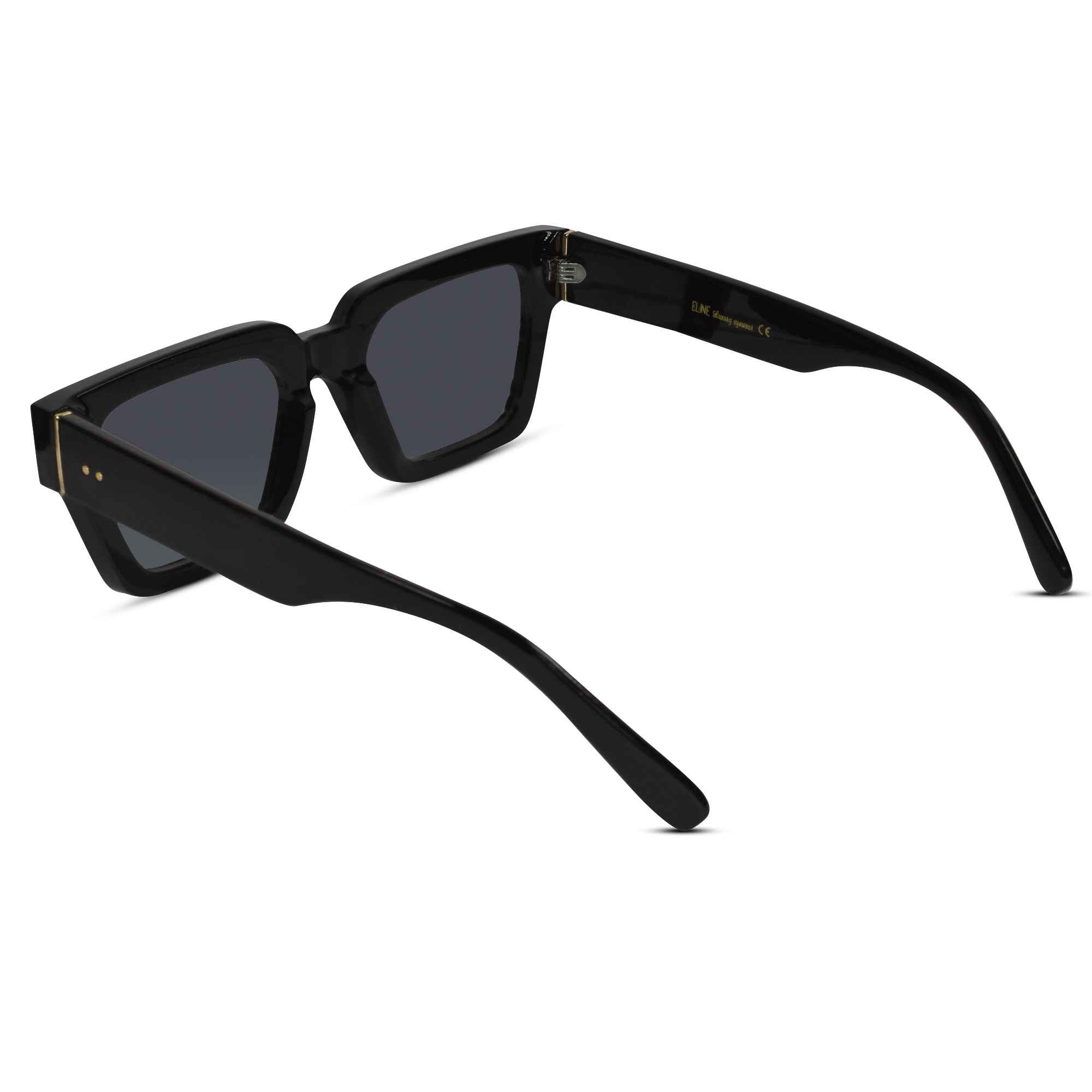 Designer Black Bold Wayfarer Sunglasses