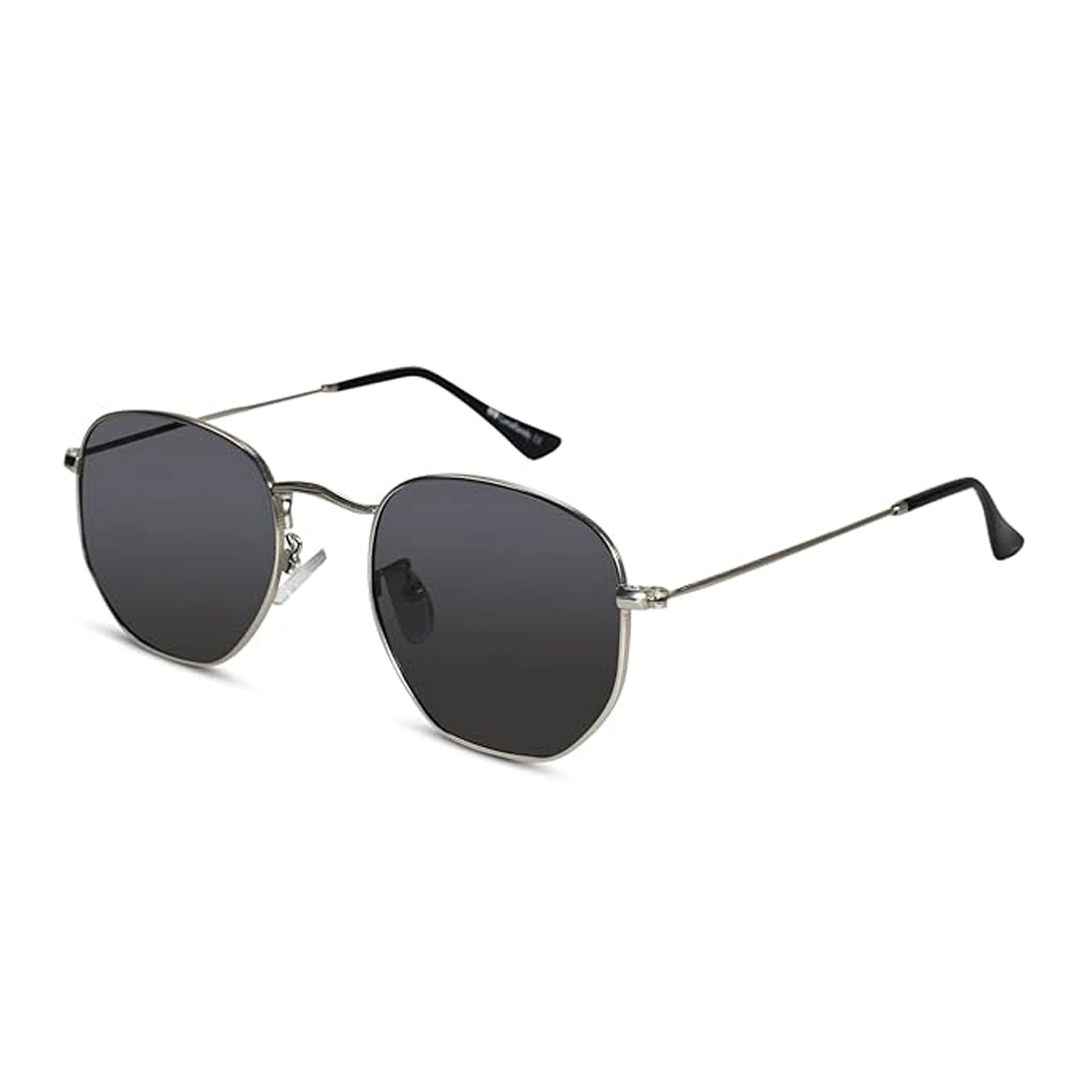 Hexagonal Wayfarer Sunglasses For Men & Women LKSCP3702-BLK