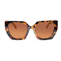 Oversize cat eye Sunglasses For Women LKS3967-BRN