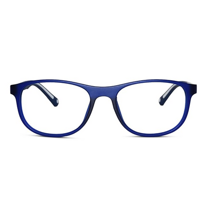 Rectangular Blue Eyeglasses For kids
