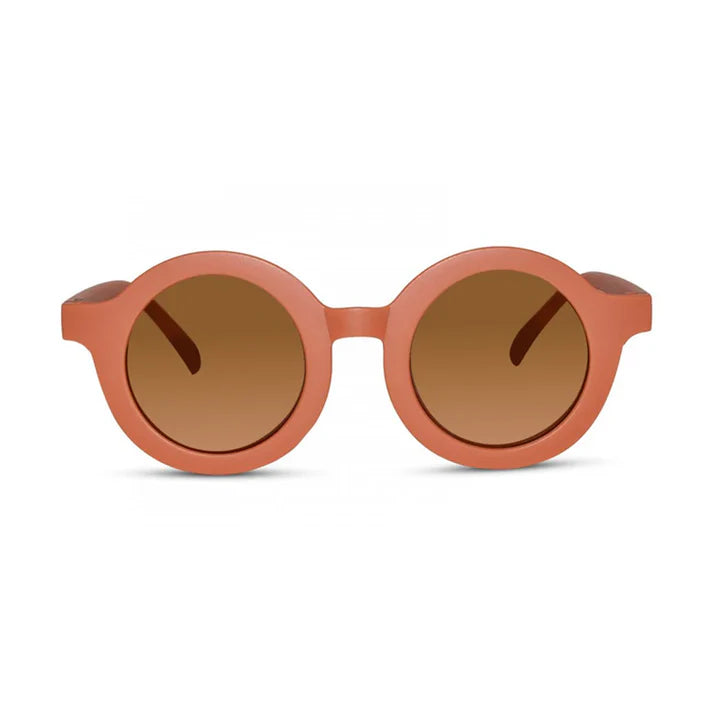 Vintage round matt yellow kids Sunglasses For Kids