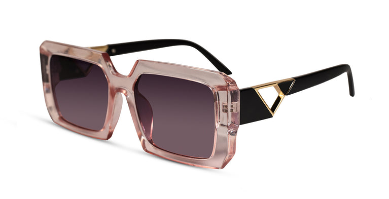 oversize wayfarer sunglasses for women pink color