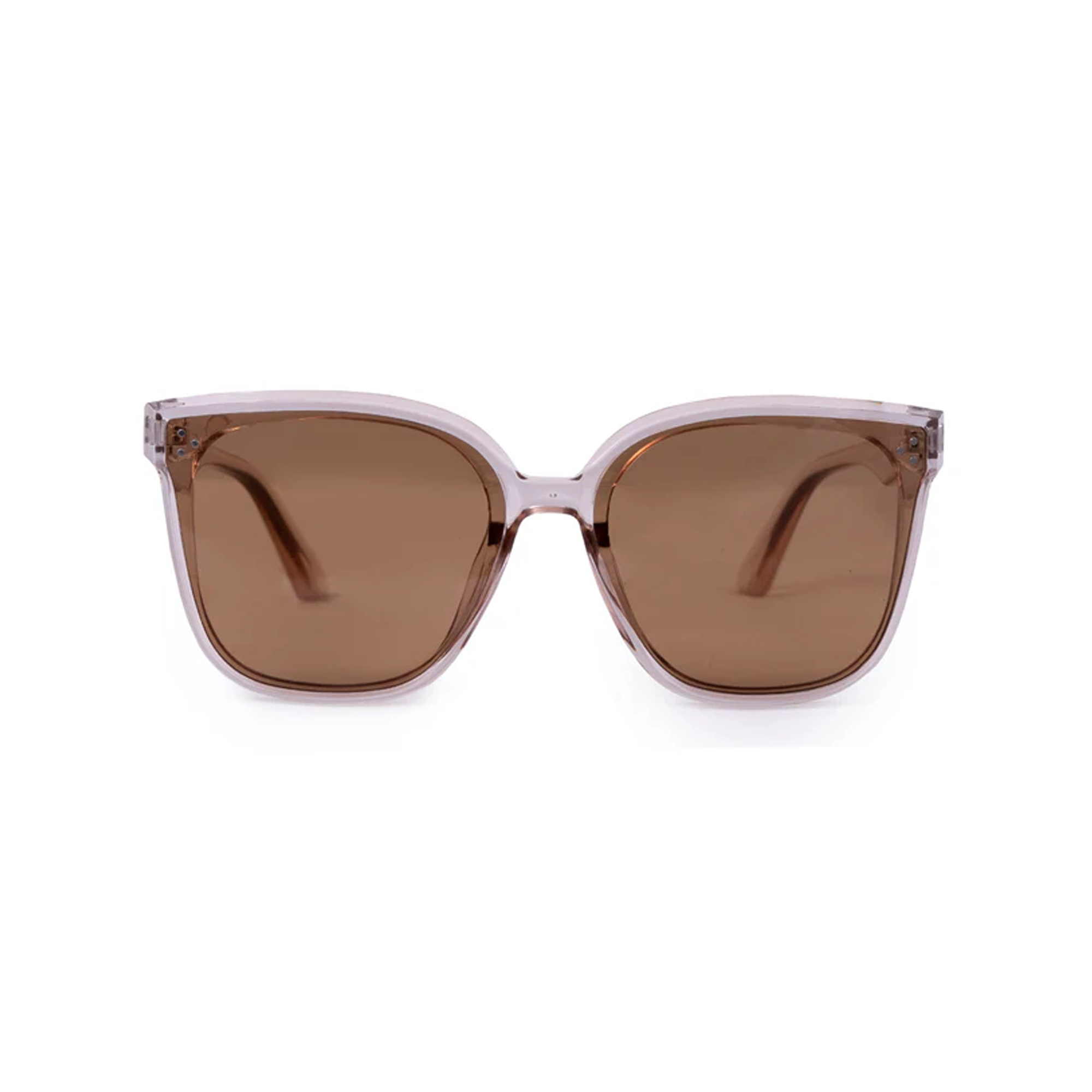Crystal Brown  Oversize Cat eye Sunglasses LKS2302-BRN