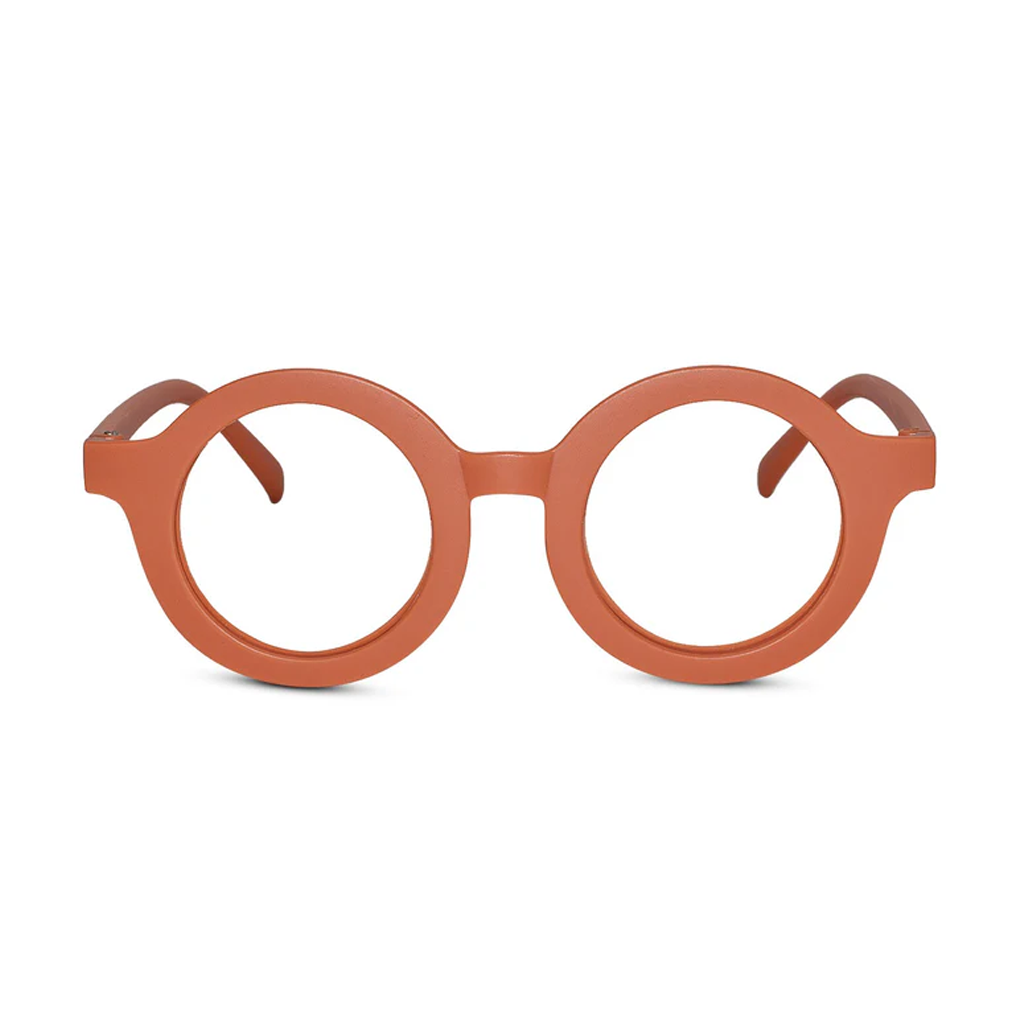 Round shape Orange Color Eyeglasses For Kids