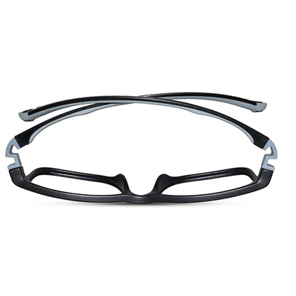 Flexible Full Rim Blue Rectangle Eyeglasses 6-10 yrs