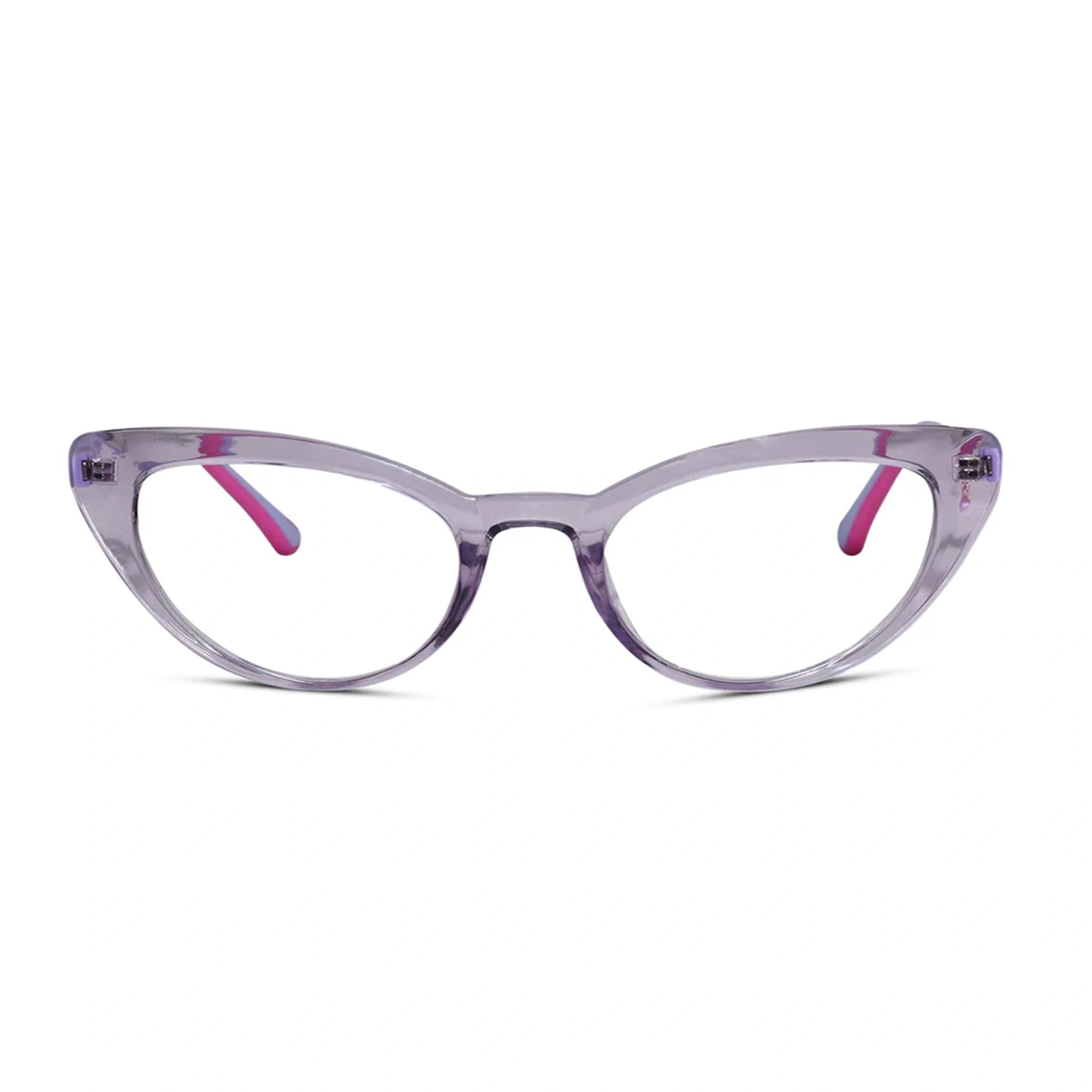 Vintage Crystal Purple Cat eye Eyeglasses