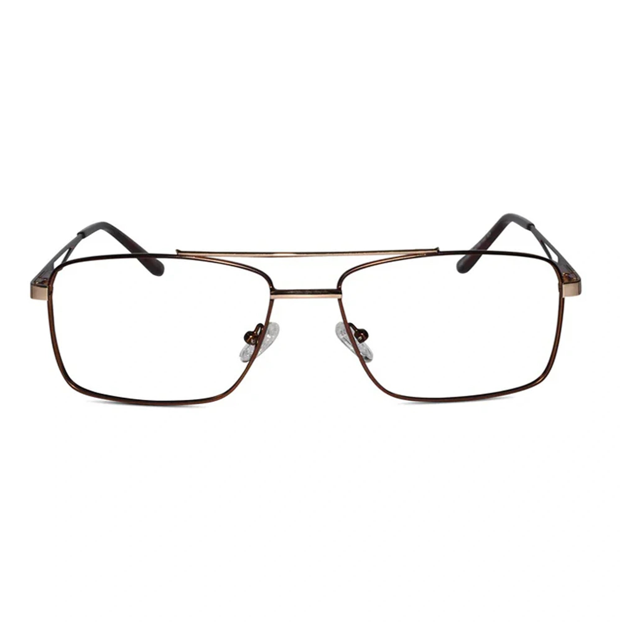 Black Rectangular Gold Eyeglasses For Men ELE1105-BLK-GOLD