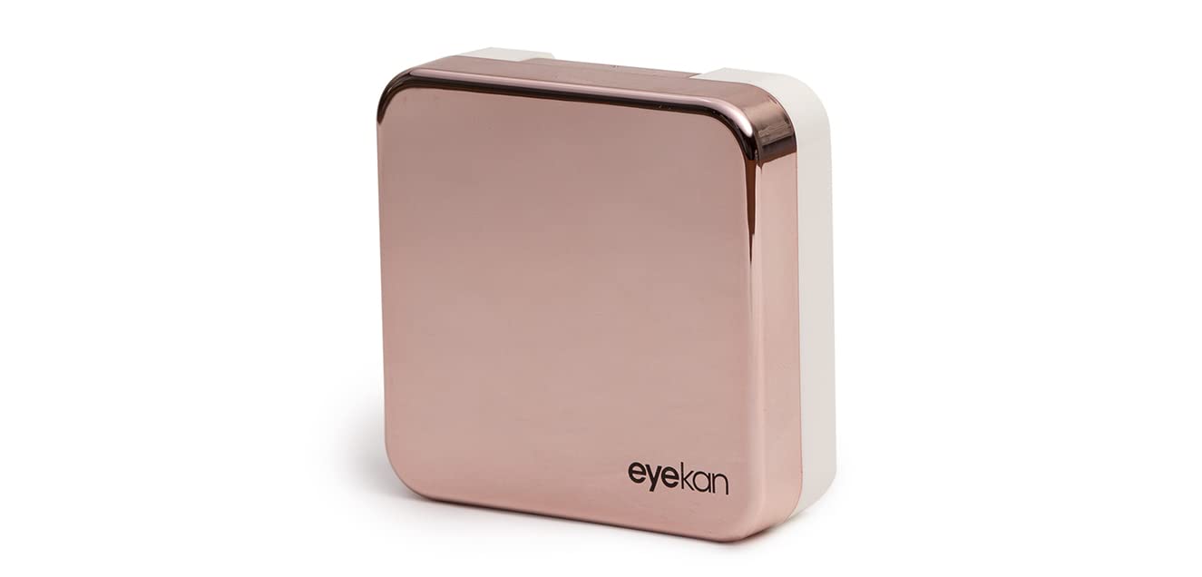 Eyekan Travel Contact Lens Case Box with Mirror (Rose Gold)