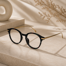 Black Round Computer Glasses For Men & Women