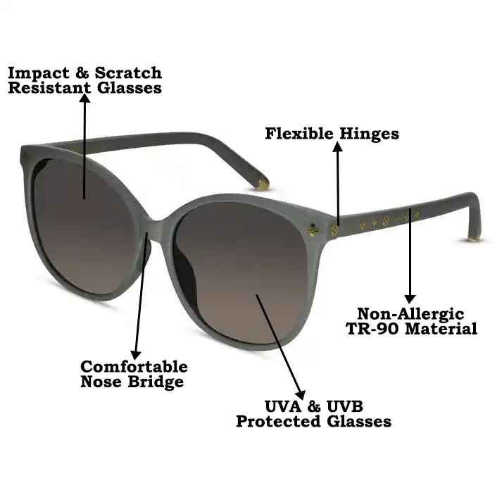 Black Cat eye Sunglasses For Women