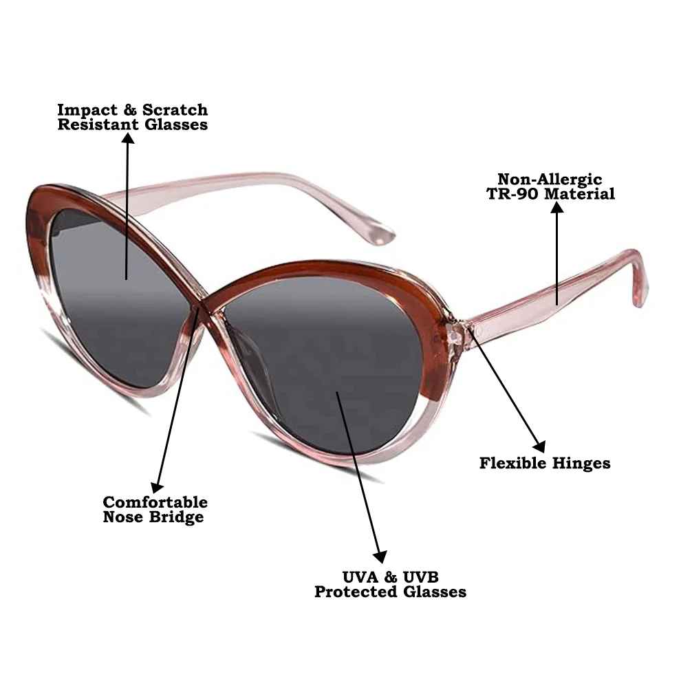Cateye Sunglasses for Women 100% UV Protected