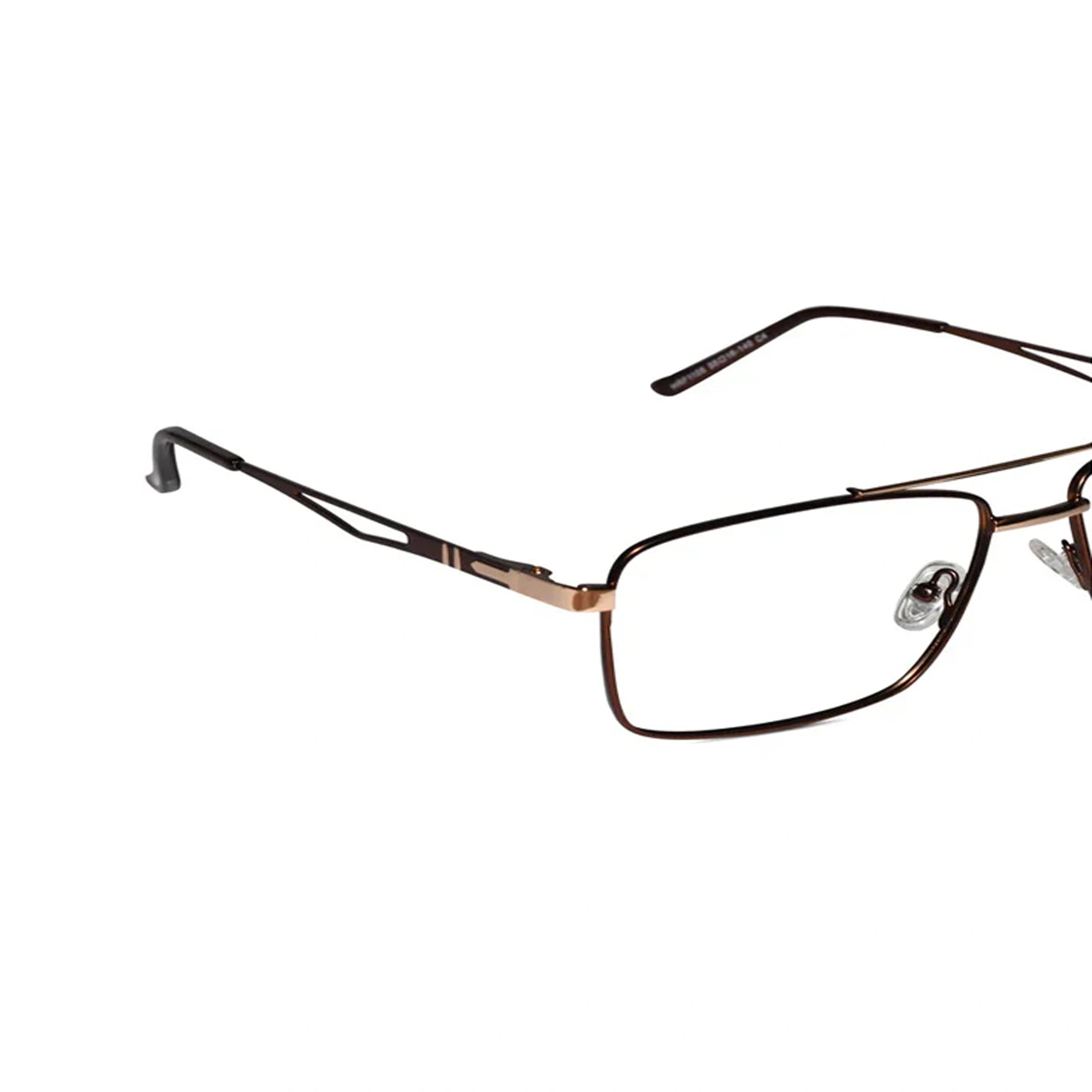 Black Rectangular Gold Eyeglasses For Men ELE1105-BLK-GOLD