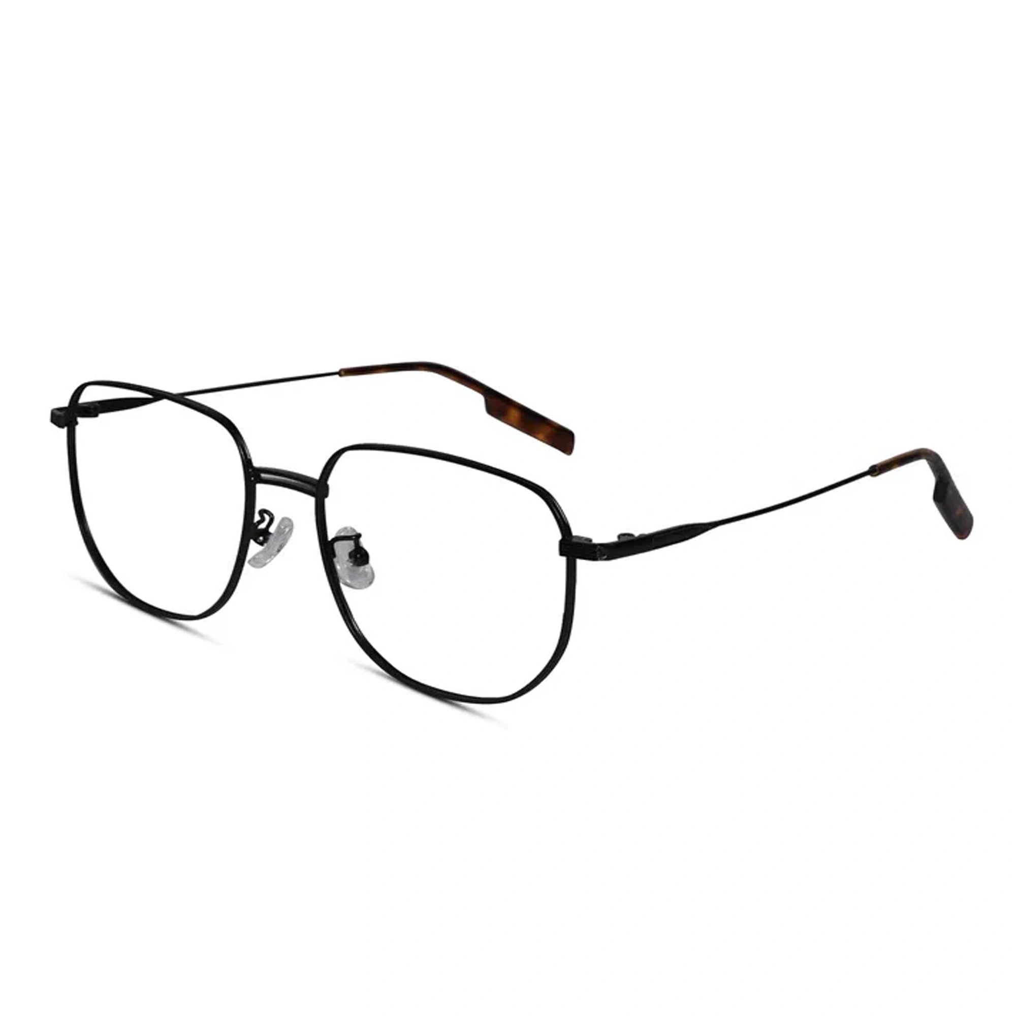 Sleek Black Oversize Eyeglasses For Women LKS5558-BLK