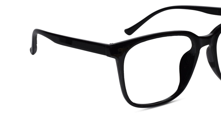 Rectangular Black Full rim eyeglasses for Men & Women