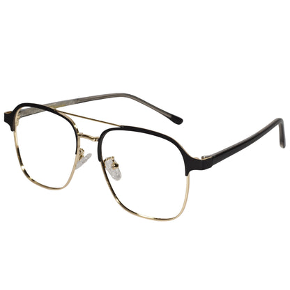 Aviator Metal Clip On Eyeglasses For Men