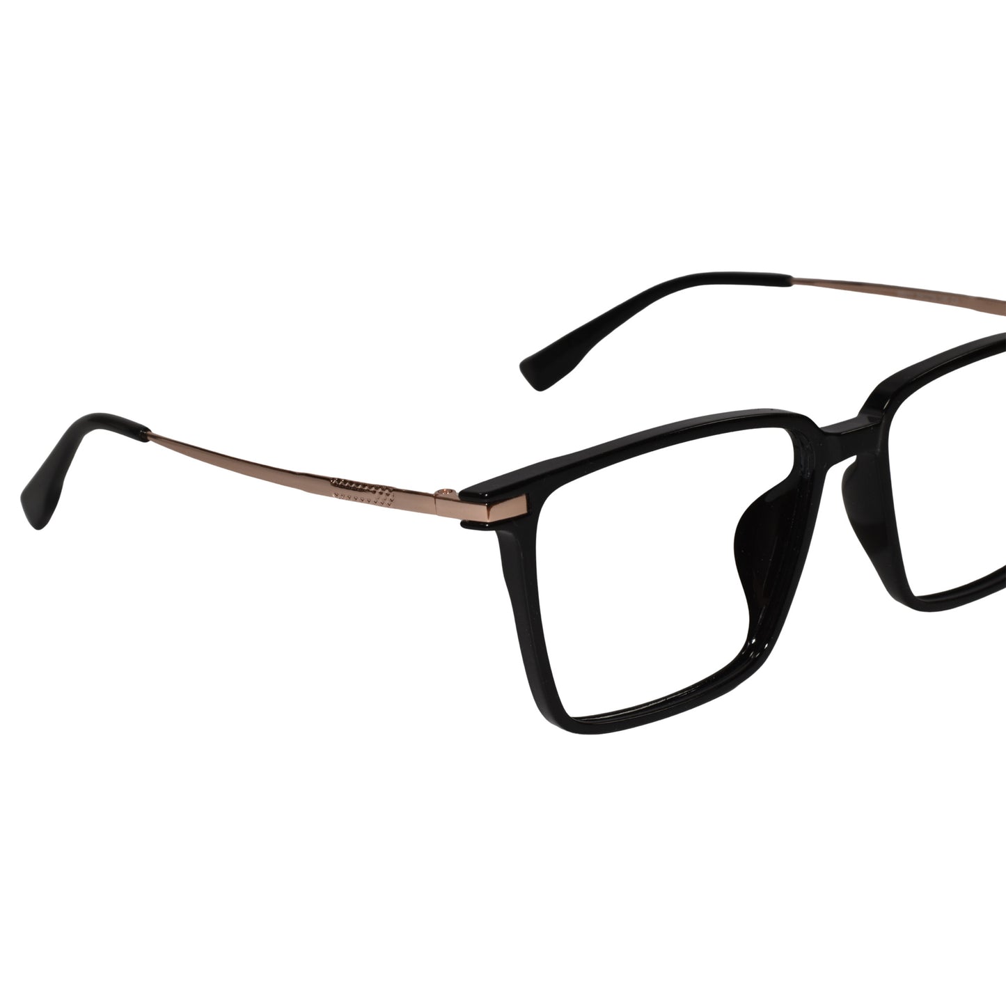 Rectangular Black-Gold eyeglasses For Men