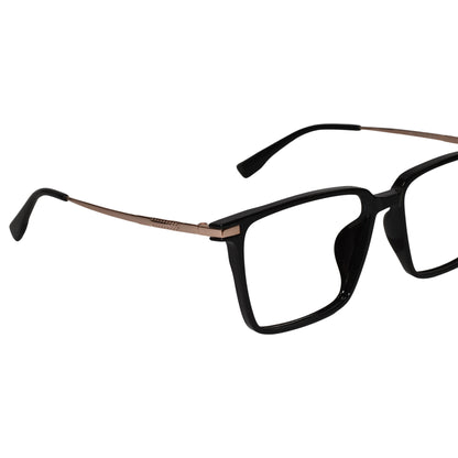 Rectangular Black-Gold eyeglasses For Men
