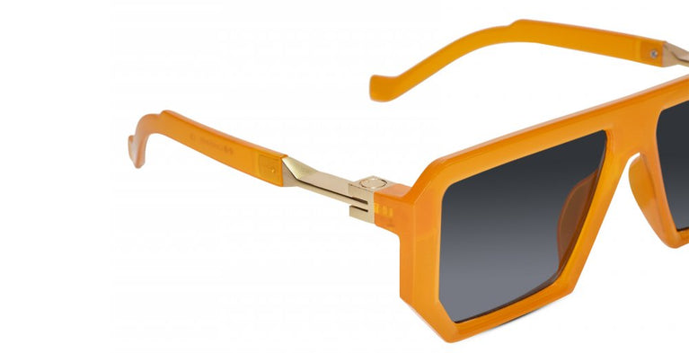 Retro Designer Orange Sunglasses