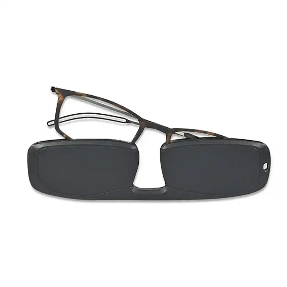 adjustable anti glare rimless reading glasses,1.00 power glass with case